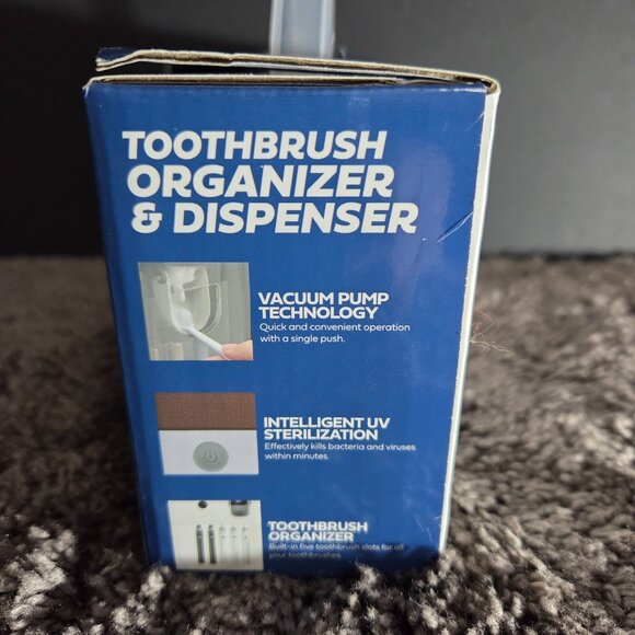 New in Box - Bliss UV Sterilization Toothbrush Organizer & Dispenser - Picture 2 of 3
